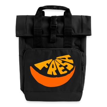 Fresh - Roll Top Backpack with Two Handles - black - Front