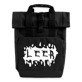 punk splash  - Rolltop Rucksack mit zwei Griffen - Schwarz - Vorne