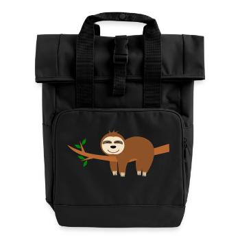 Paresse - Sac à dos Roll Top à deux anses - noir - Devant