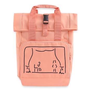 schauspieler im theater - Rolltop Rucksack mit zwei Griffen - Chintzrosa - Vorne