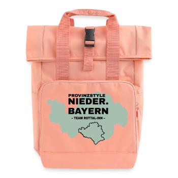 Niederbayern | ROTTAL-INN - Rolltop Rucksack mit zwei Griffen - Chintzrosa - Vorne