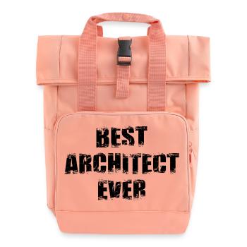 architect - Roll Top Backpack with Two Handles - chintz rose - Front