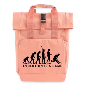 evolution_herren_hockey_b_1c - Rolltop Rucksack mit zwei Griffen - Chintzrosa - Vorne