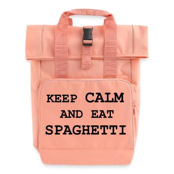 spaghetti - Roll Top Backpack with Two Handles - chintz rose - Front