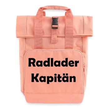 Capitaine de chargeuse sur pneus - Sac à dos Roll Top à deux anses - rose liberty - Devant