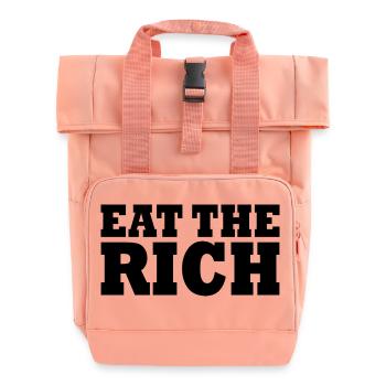 Eat the rich - Sac à dos Roll Top à deux anses - rose liberty - Devant