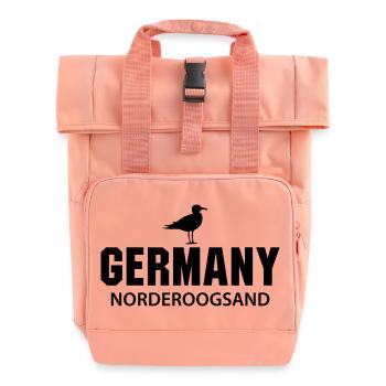 Norderoogsand GERMANY - Roll Top Backpack with Two Handles - chintz rose - Front