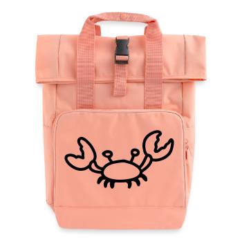 Krebs - line - Rolltop Rucksack mit zwei Griffen - Chintzrosa - Vorne