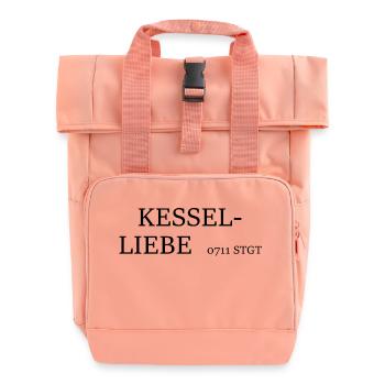 BOILER LOVE - Roll Top Backpack with Two Handles - chintz rose - Front