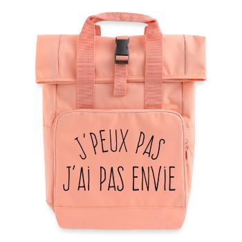 J'peux pas j'ai pas envie - Sac à dos Roll Top à deux anses - rose liberty - Devant