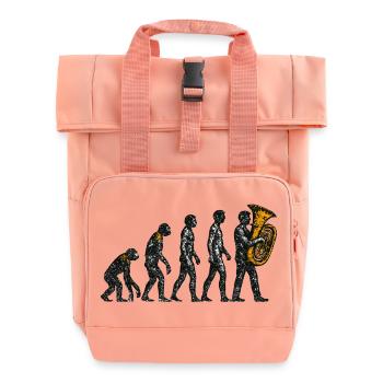 Évolution vers le design grunge du joueur de tuba - Sac à dos Roll Top à deux anses - rose liberty - Devant