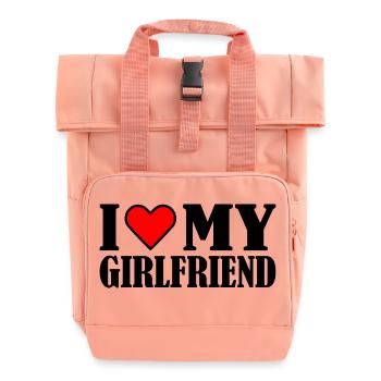 I love my girlfriend - Sac à dos Roll Top à deux anses - rose liberty - Devant