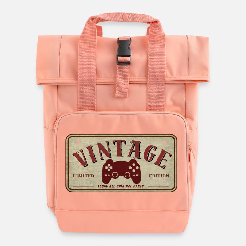 VINTAGE CONTROLLER LIMITED EDTION - Roll Top Backpack with Two Handles - chintz rose