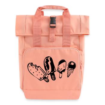 Eis-am-Stiel Kollektion - Rolltop Rucksack mit zwei Griffen - Chintzrosa - Vorne
