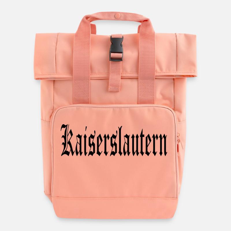 Kaiserslautern - Roll Top Backpack with Two Handles - chintz rose