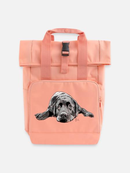 Labrador - Rolltop Rucksack mit zwei Griffen - Chintzrosa