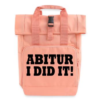 Abitur - Rolltop Rucksack mit zwei Griffen - Chintzrosa - Vorne