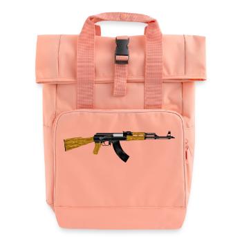 gangster gangster arme criminelle bul arme armes de poing - Sac à dos Roll Top à deux anses - rose liberty - Devant