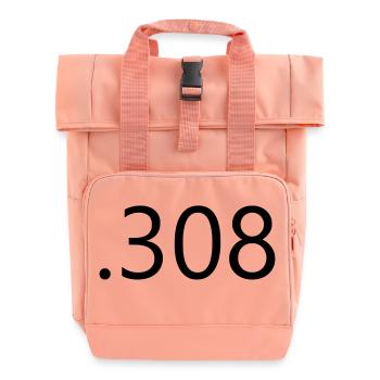 .308 - Roll Top Backpack with Two Handles - chintz rose - Front