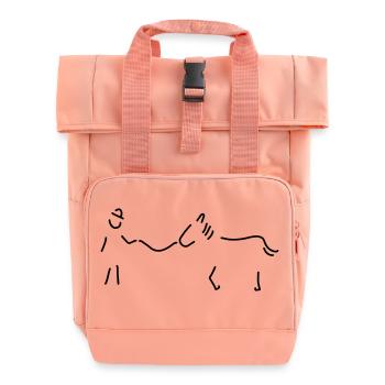 pferdeflüsterer - Rolltop Rucksack mit zwei Griffen - Chintzrosa - Vorne
