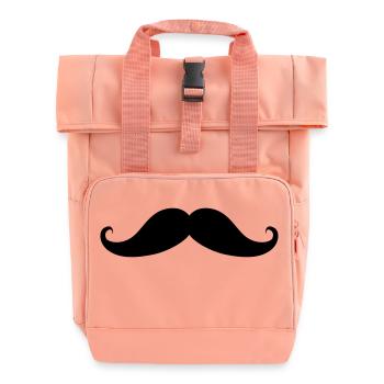 Moustache Bart Mustache - Rolltop Rucksack mit zwei Griffen - Chintzrosa - Vorne