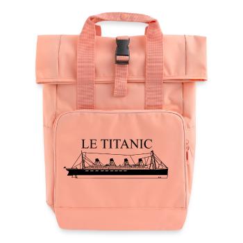 Schiff der Titanic - Rolltop Rucksack mit zwei Griffen - Chintzrosa - Vorne