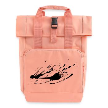 Image d’éclaboussure de peinture # - Sac à dos Roll Top à deux anses - rose liberty - Devant