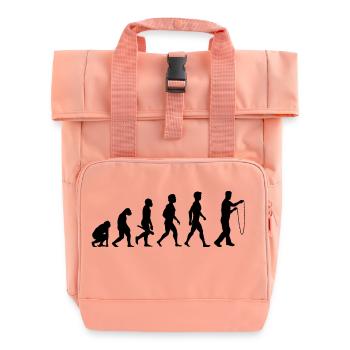 seilspringen tau fitness seilspringer seil springe - Rolltop Rucksack mit zwei Griffen - Chintzrosa - Vorne