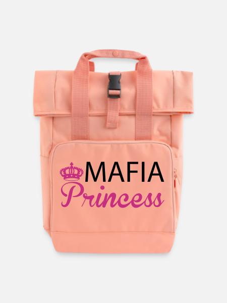 Mafia Princess - Rolltop Rucksack mit zwei Griffen - Chintzrosa