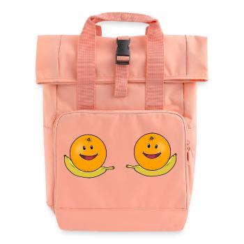 Bananen BH Bikini Brust Orangen Erotik sexy Erotik - Rolltop Rucksack mit zwei Griffen - Chintzrosa - Vorne