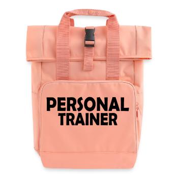 Personal trainer - Roll Top Backpack with Two Handles - chintz rose - Front