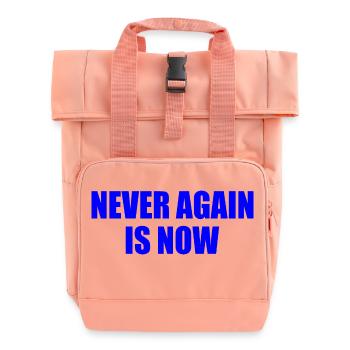 Never again is now - Rolltop Rucksack mit zwei Griffen - Chintzrosa - Vorne