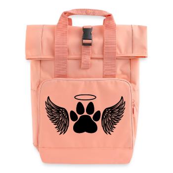 Pet memorial - Roll Top Backpack with Two Handles - chintz rose - Front