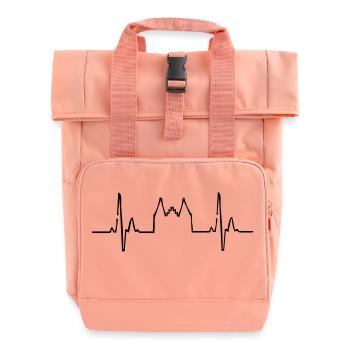 Lübeck - Rolltop Rucksack mit zwei Griffen - Chintzrosa - Vorne