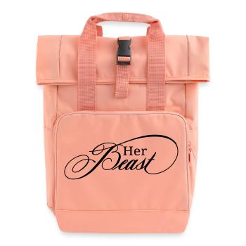 her_beast - Rolltop Rucksack mit zwei Griffen - Chintzrosa - Vorne