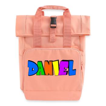 Daniel - Rolltop Rucksack mit zwei Griffen - Chintzrosa - Vorne