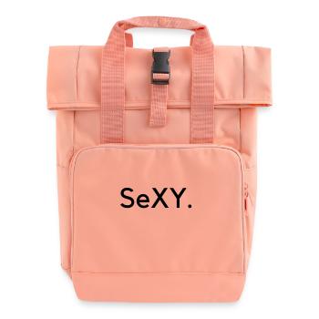 Sexy. - Roll Top Backpack with Two Handles - chintz rose - Front