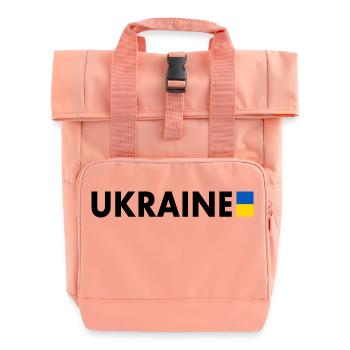Ukraine - Rolltop Rucksack mit zwei Griffen - Chintzrosa - Vorne