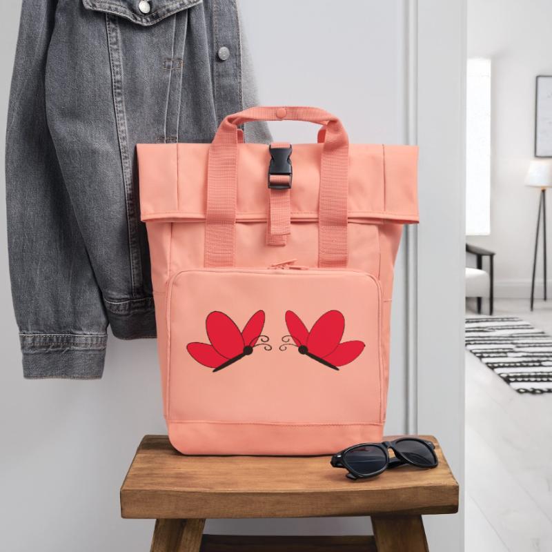 Muttertags Geschenk Mutter Muttertag Geschenkidee  Rolltop Rucksack mit zwei Griffen