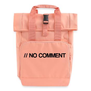 No Comment - Informatique - Commentaire - Coden - Sac à dos Roll Top à deux anses - rose liberty - Devant