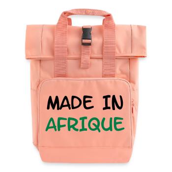 Made in AFRIQUE ! - Sac à dos Roll Top à deux anses - rose liberty - Devant