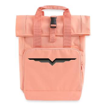 wing - Roll Top Backpack with Two Handles - chintz rose - Front
