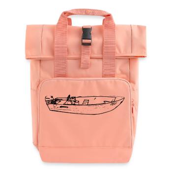 Boot - Rolltop Rucksack mit zwei Griffen - Chintzrosa - Vorne
