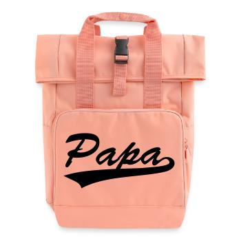 schwanger Schwangerschaft - Rolltop Rucksack mit zwei Griffen - Chintzrosa - Vorne