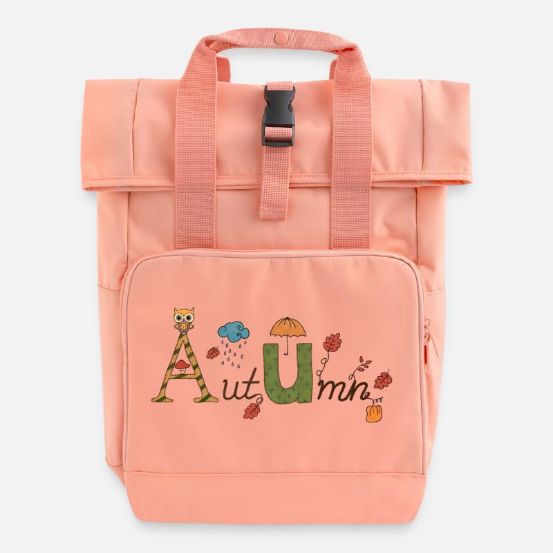 10_Herbst - Rolltop Rucksack mit zwei Griffen - Chintzrosa