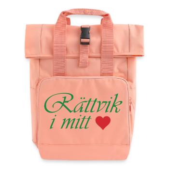 Rättvik in meinem Herzen - Rolltop Rucksack mit zwei Griffen - Chintzrosa - Vorne