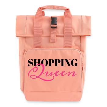 Shopping Queen - Rolltop Rucksack mit zwei Griffen - Chintzrosa - Vorne