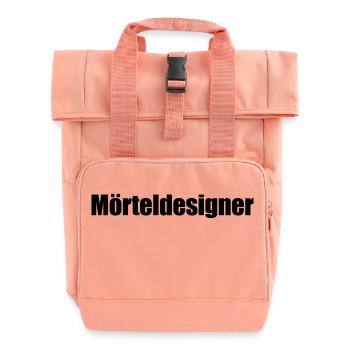Sayings T-Shirts - Mortar Designer | Proverbs Shirts - Roll Top Backpack with Two Handles - chintz rose - Front