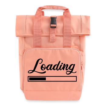 Loading - Roll Top Backpack with Two Handles - chintz rose - Front