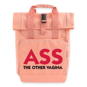 Ass: The other Vagina! - Roll Top Backpack with Two Handles - chintz rose - Front